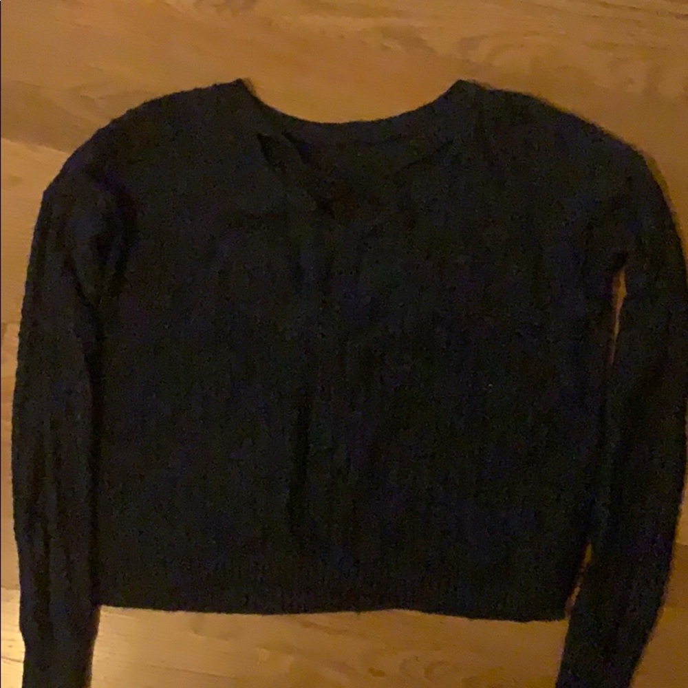 american eagle blue sweater